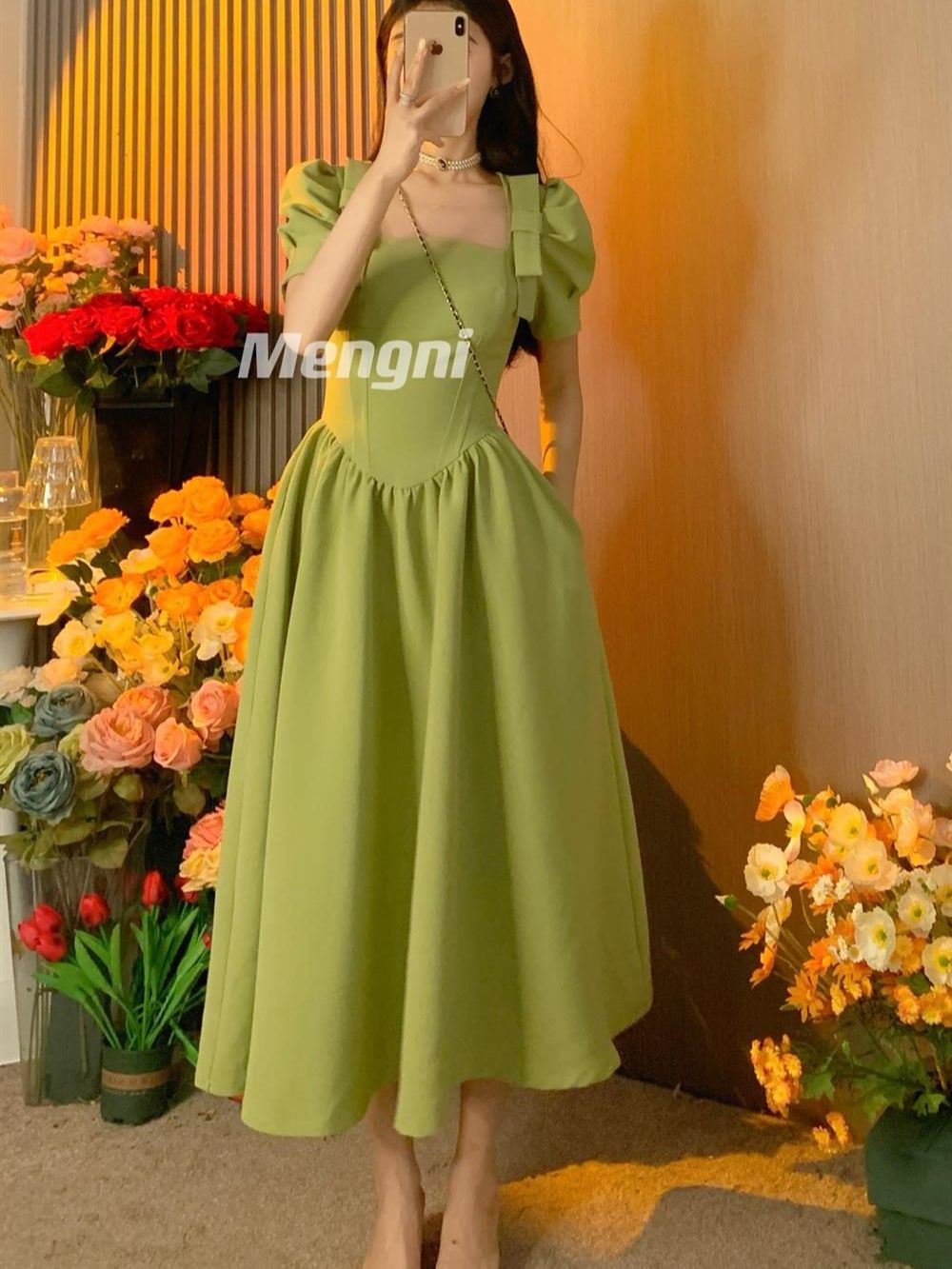 Formal Wear For Women Xl - 2022 Summer Elegant Chic Vintage Midi