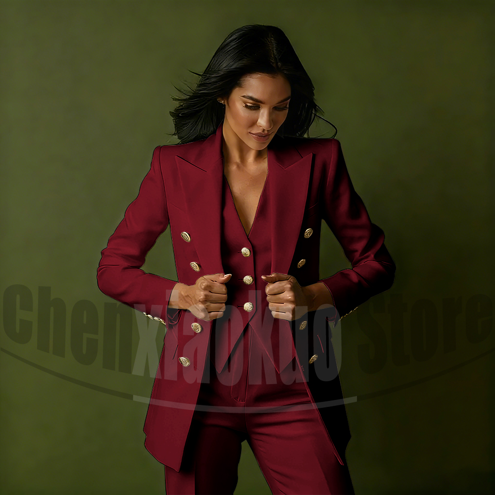 Women's Double Breasted Three  - đánh giá và giá Women'S Formal Wear Suits