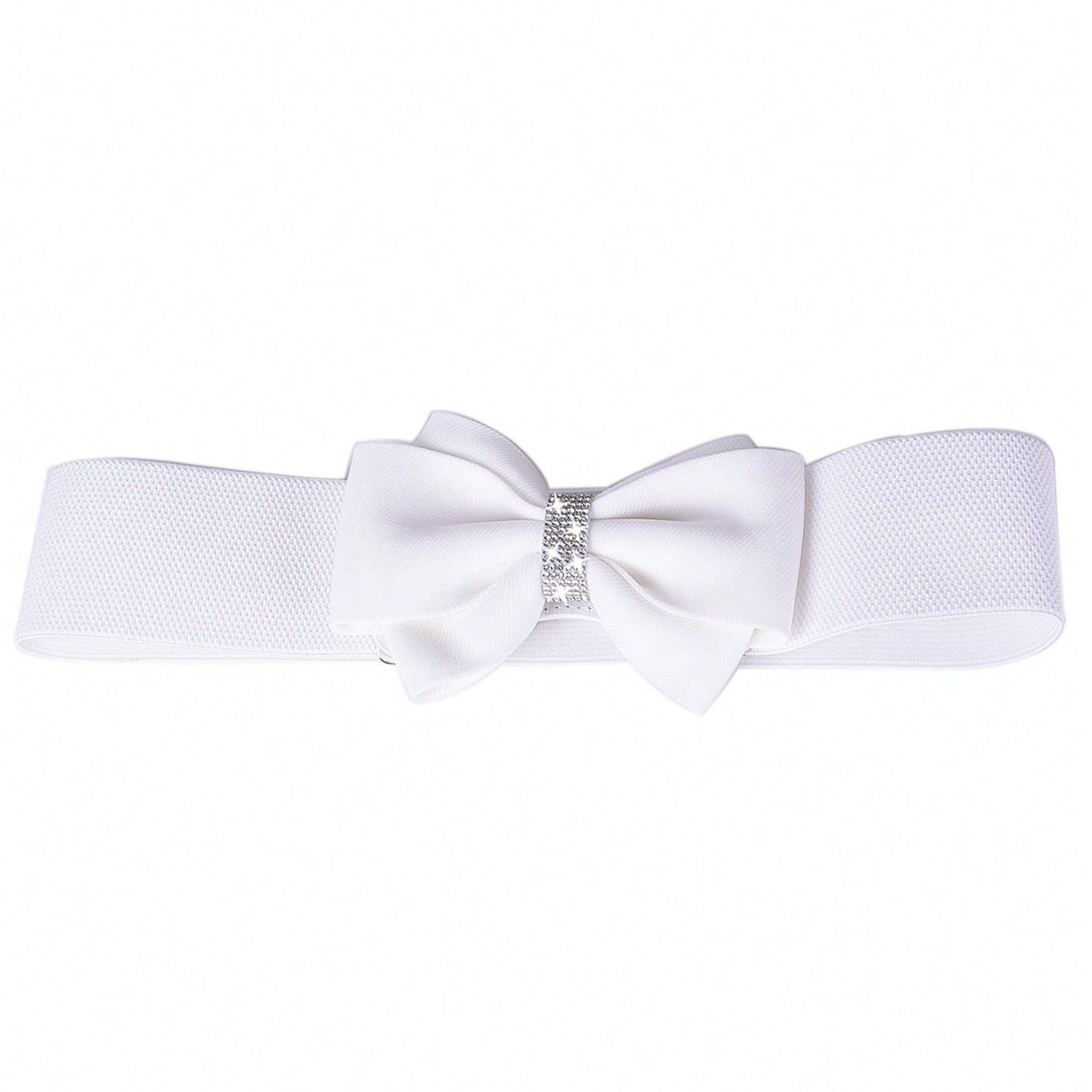 White Bow Belt Wide Elastic Be - đánh giá và giá Formal Wear For Women Xl