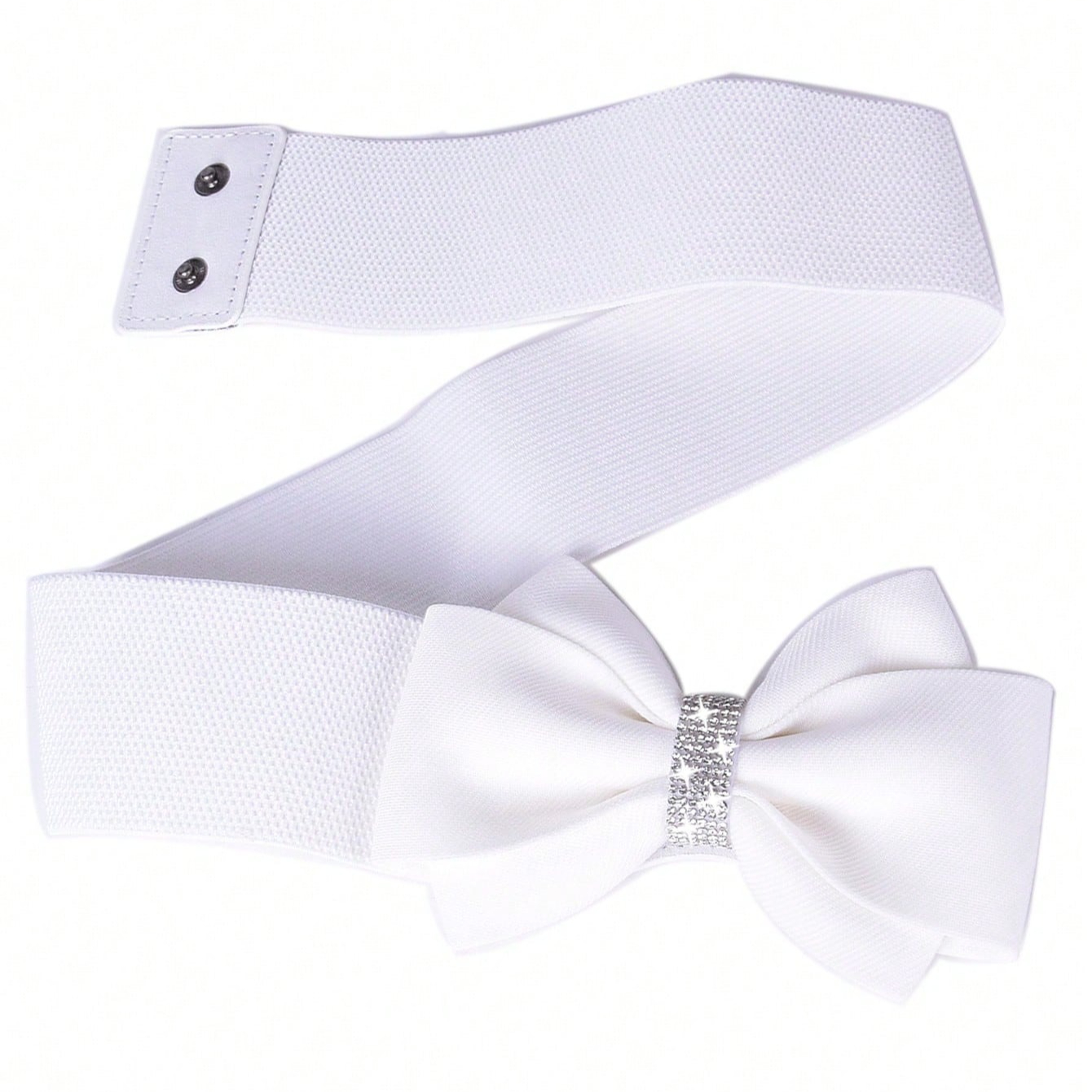 White Bow Belt Wide Elastic Be - đánh giá và giá Formal Wear For Women Xl
