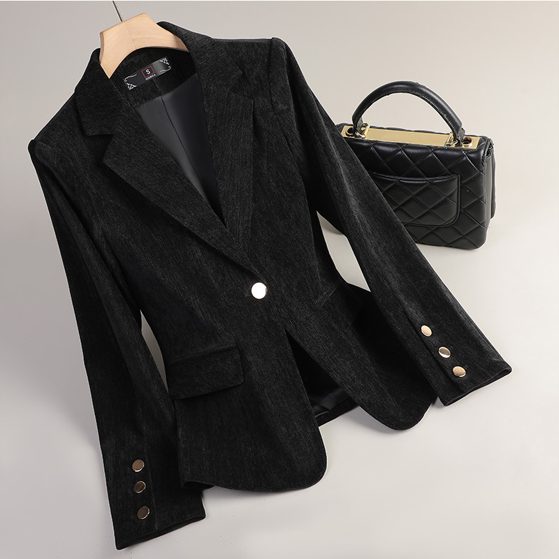 Yellow Gold Velvet Blazer Wome - đánh giá và giá Women'S Formal Wear Suits
