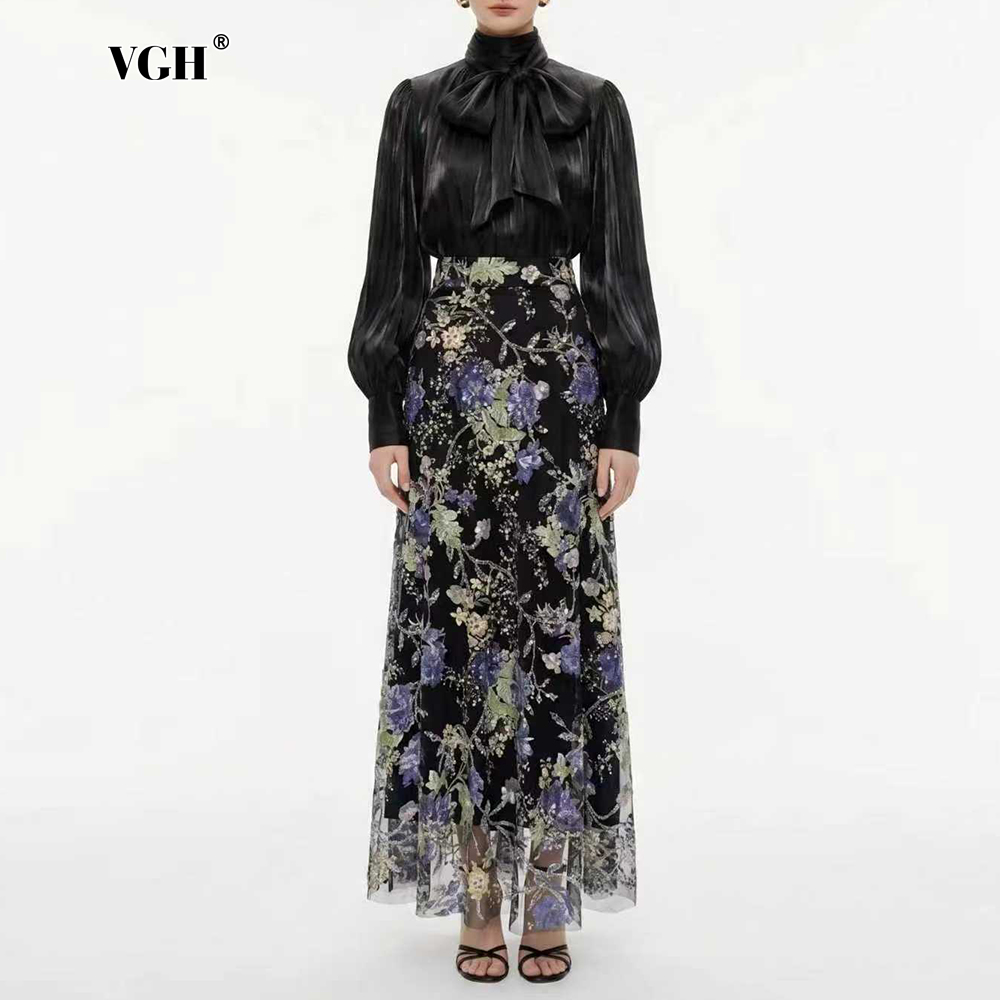 VGH Elegant Chic Black Floral  - đánh giá và giá Women'S Formal Wear Suits