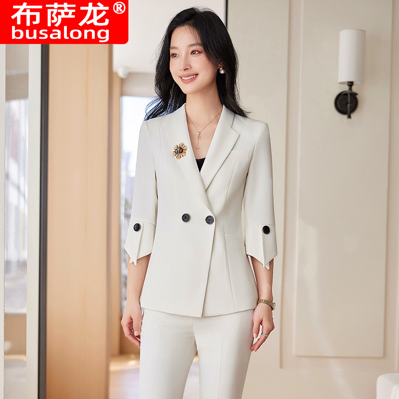 Spring Summer New Yellow Suit  - đánh giá và giá Women Formal Wear With Blazer