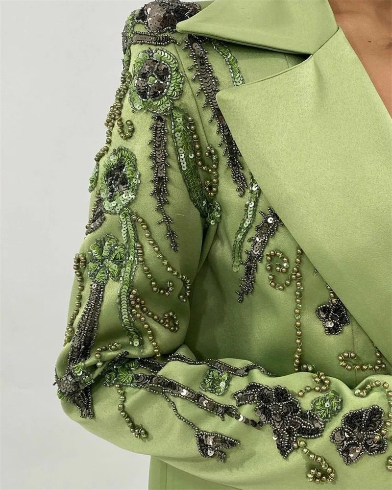 Designer Green Satin Women Sui - đánh giá và giá Women'S Green Formal Wear